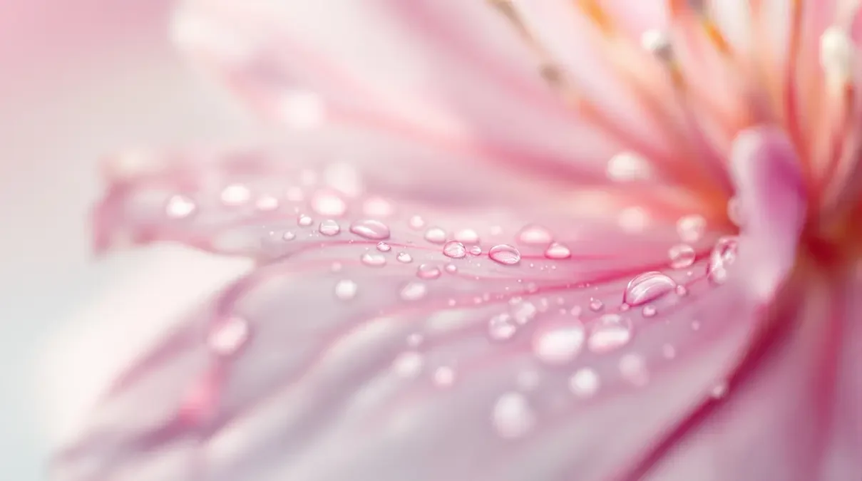 樱花花瓣的微观世界
